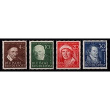 1951 - Vesttyskland - AFA 1106-09 - Komplet sæt - Postfrisk.